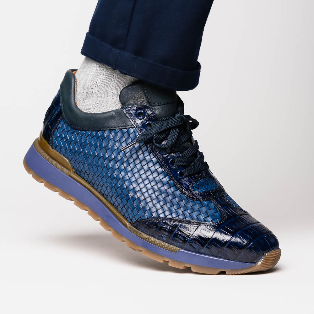 Marco Di Milano Roma Navy Leather Loafers