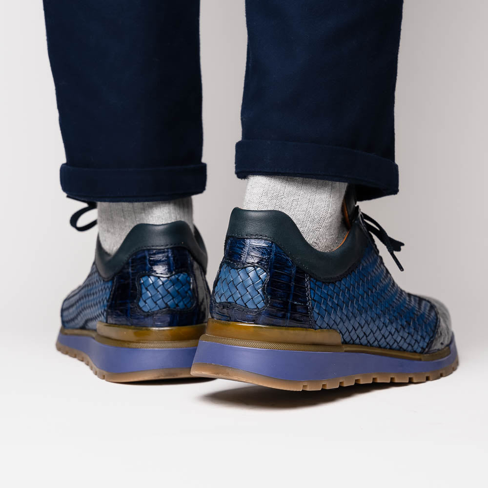 Marco Di Milano Roma Navy Leather Loafers