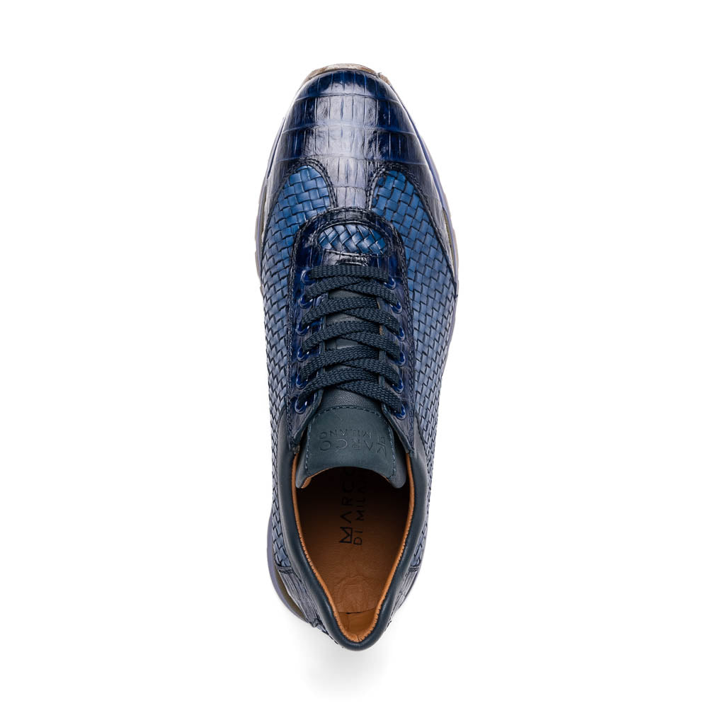 Marco Di Milano Roma Navy Leather Loafers