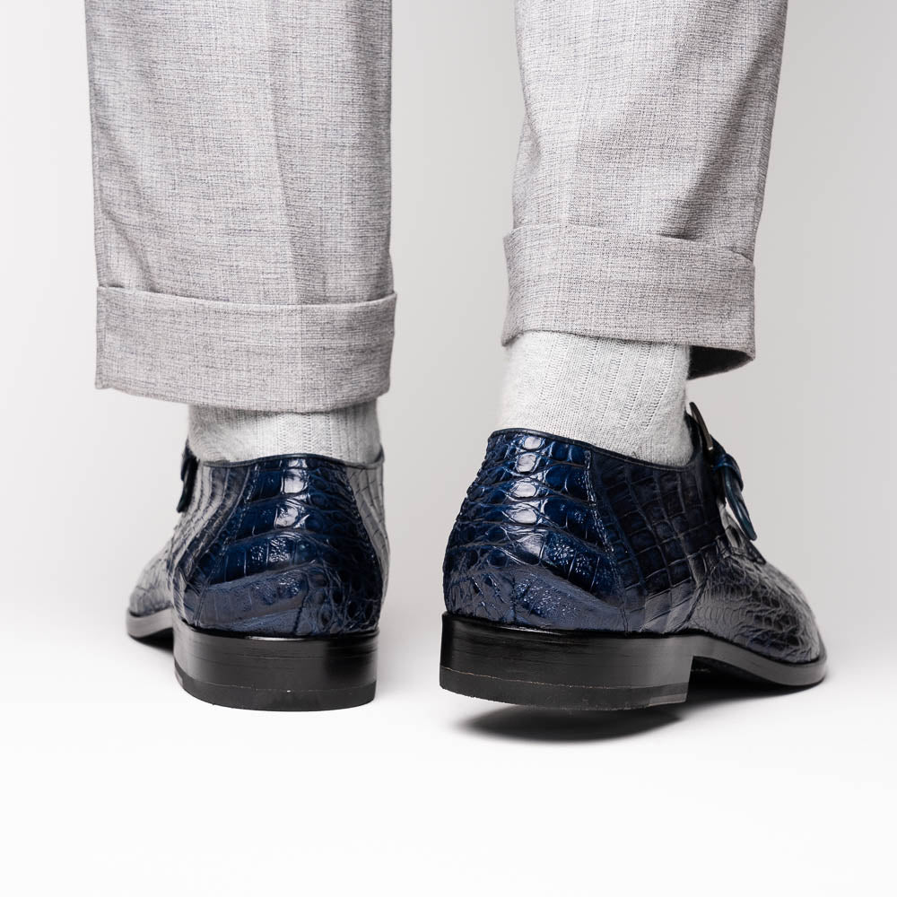 Marco_Di_Milano Rovigo: Navy Leather Dress Shoe