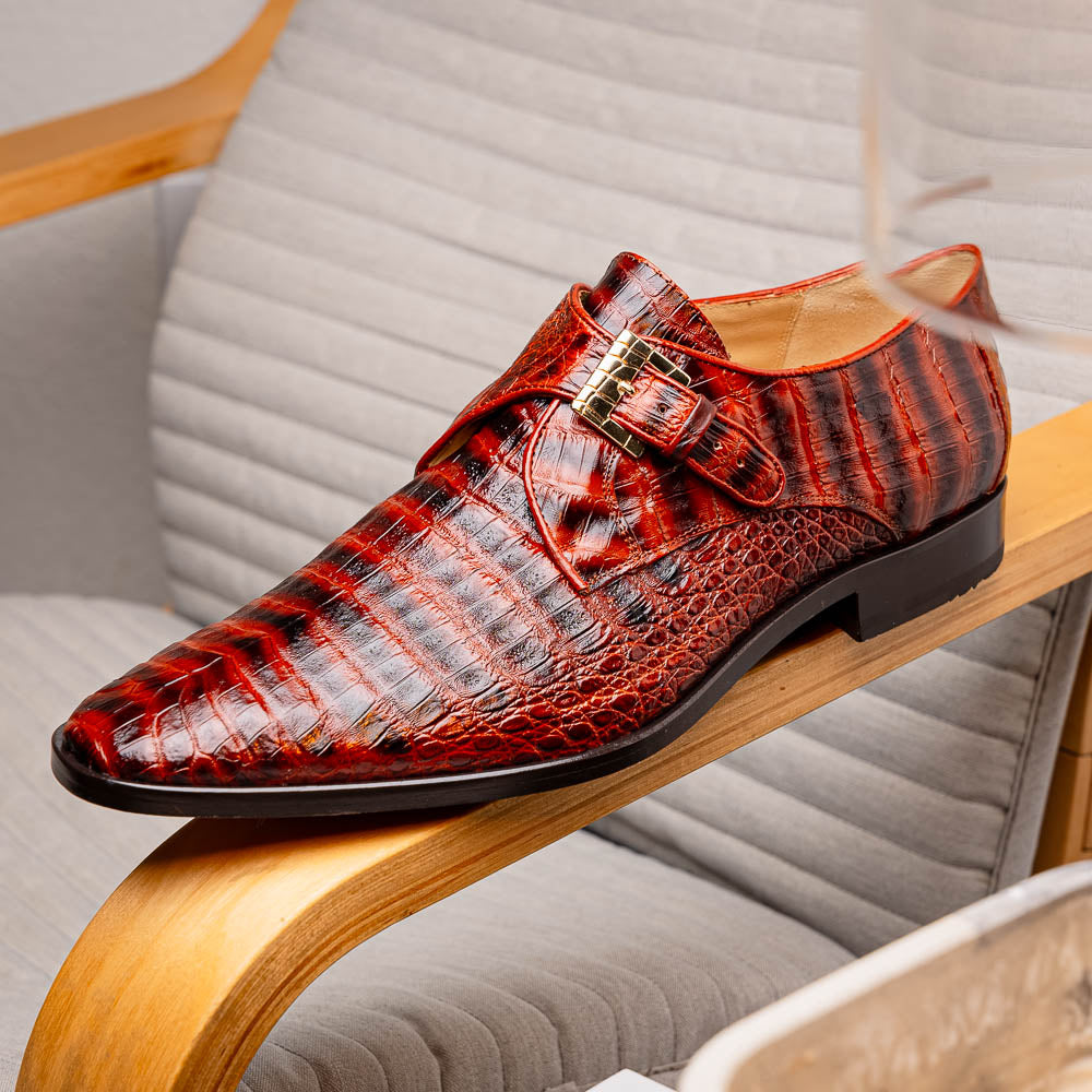 Marco Di Milano Rovigo: Cognac Leather Strap Loafers