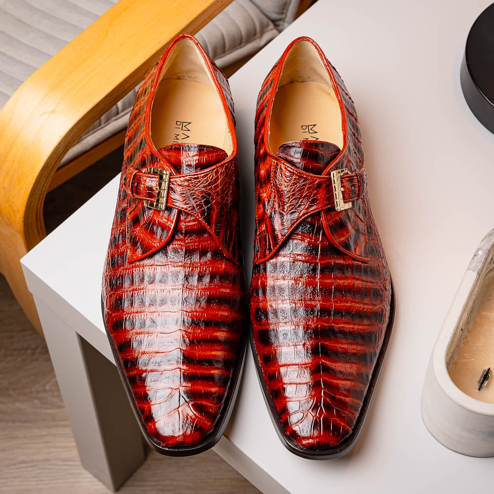 Marco Di Milano Rovigo: Cognac Leather Strap Loafers