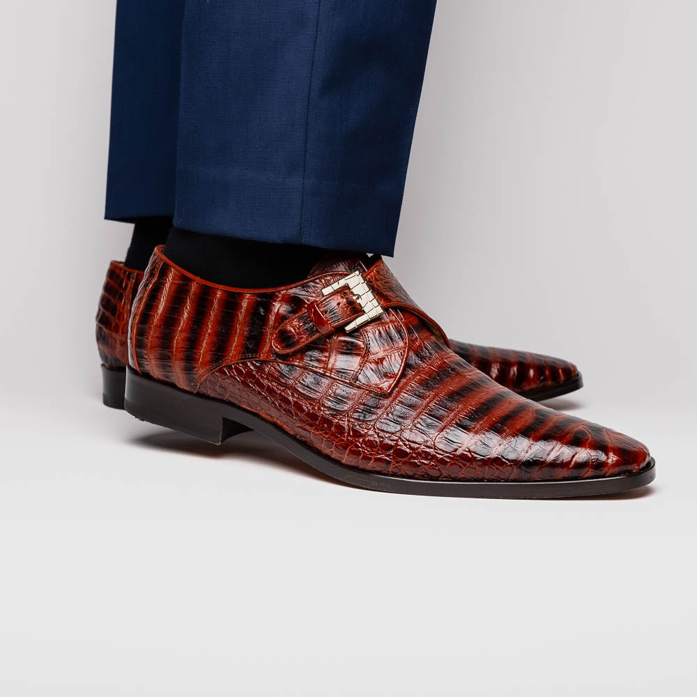 Marco Di Milano Rovigo: Cognac Leather Strap Loafers
