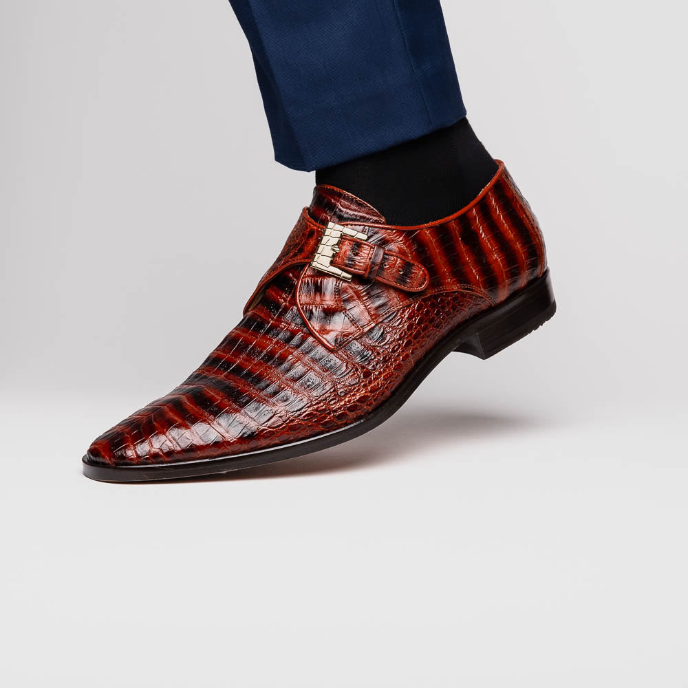 Marco Di Milano Rovigo: Cognac Leather Strap Loafers