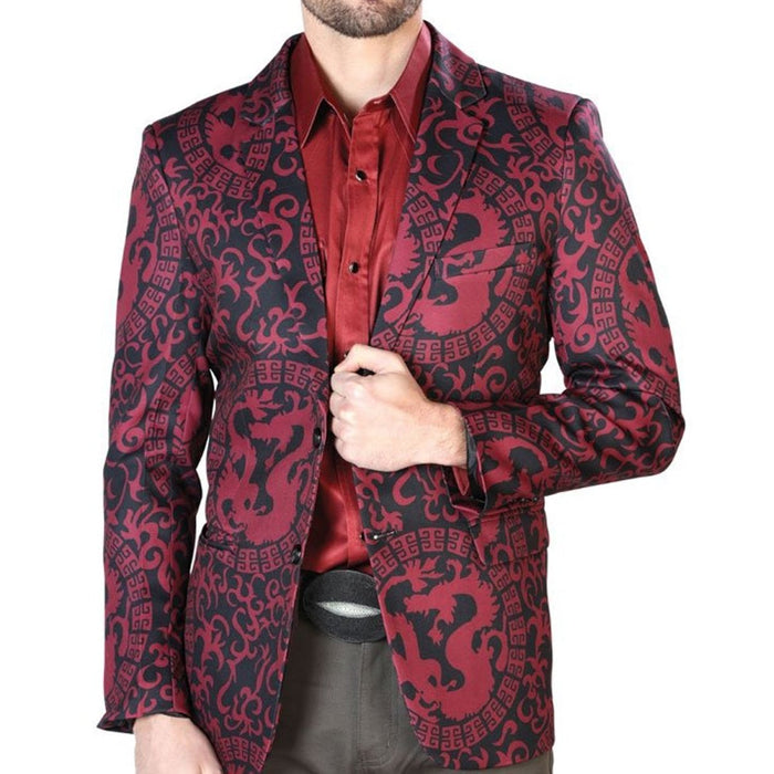 Saco Vaquero Marca El Senor de los Cielos Color Negro y Oro GEN