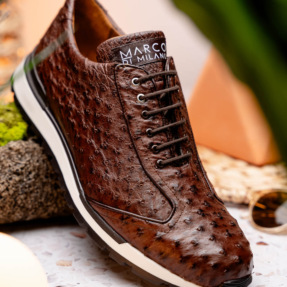 Marco Di Milano Scanno: Antique Brown Leather Dress Shoe