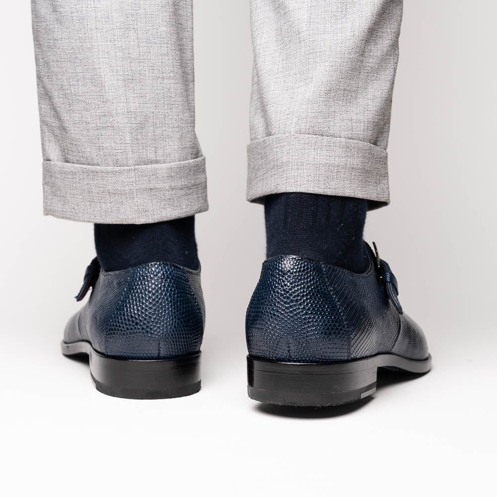 Marco Di Milano Toluca: Navy Leather Dress Shoes