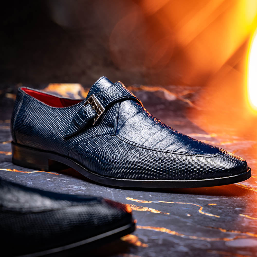 Marco Di Milano Toluca: Navy Leather Dress Shoes