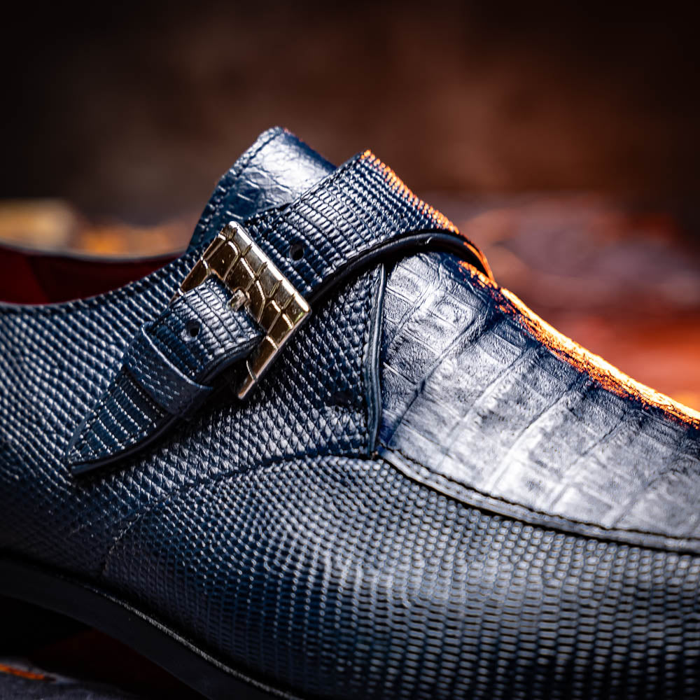 Marco Di Milano Toluca: Navy Leather Dress Shoes