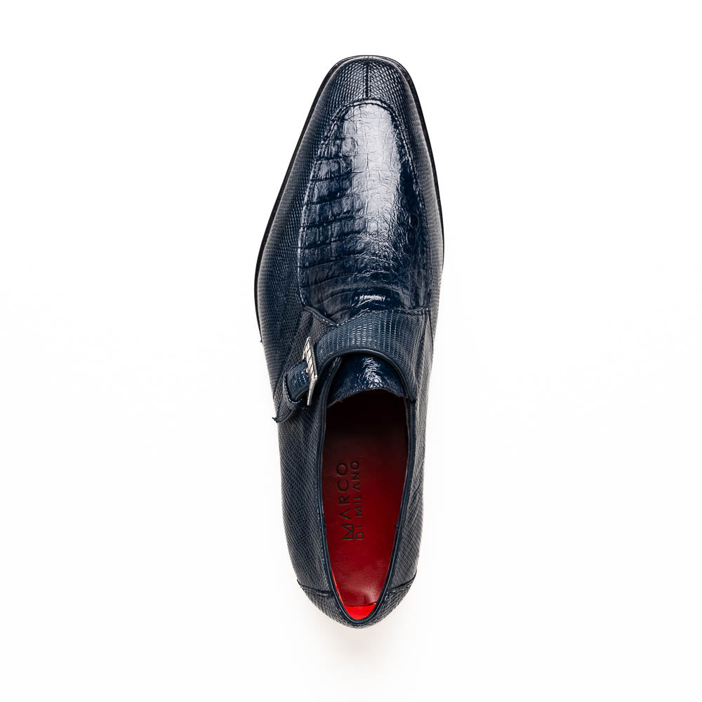 Marco Di Milano Toluca: Navy Leather Dress Shoes
