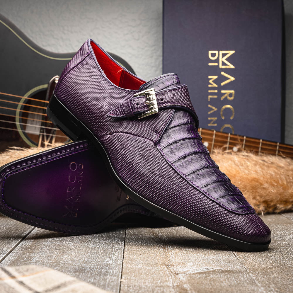 Marco_Di_Milano Toluca: Purple Leather Dress Shoe