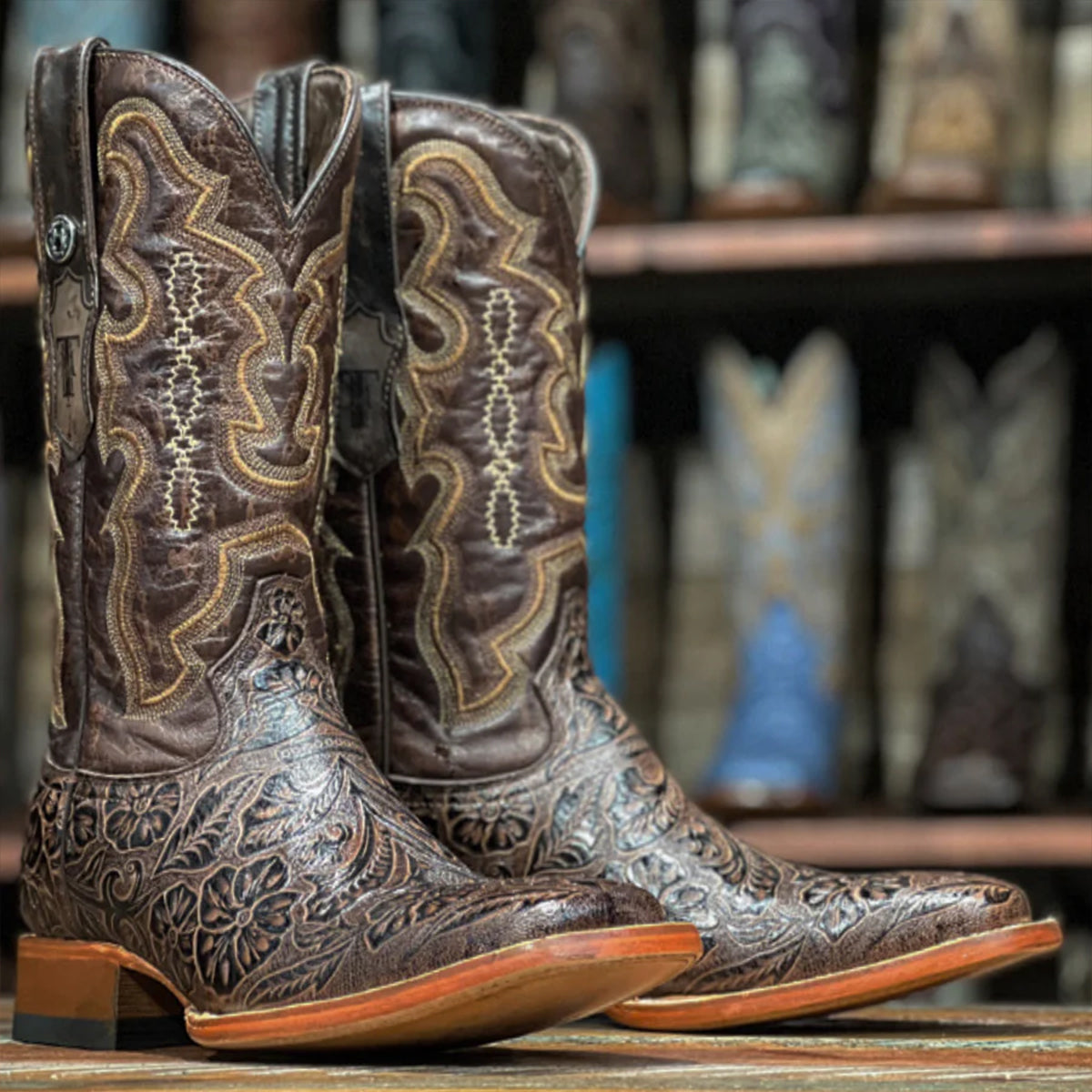 Mens Hand Tooled Boots by Tanner Mark Boots