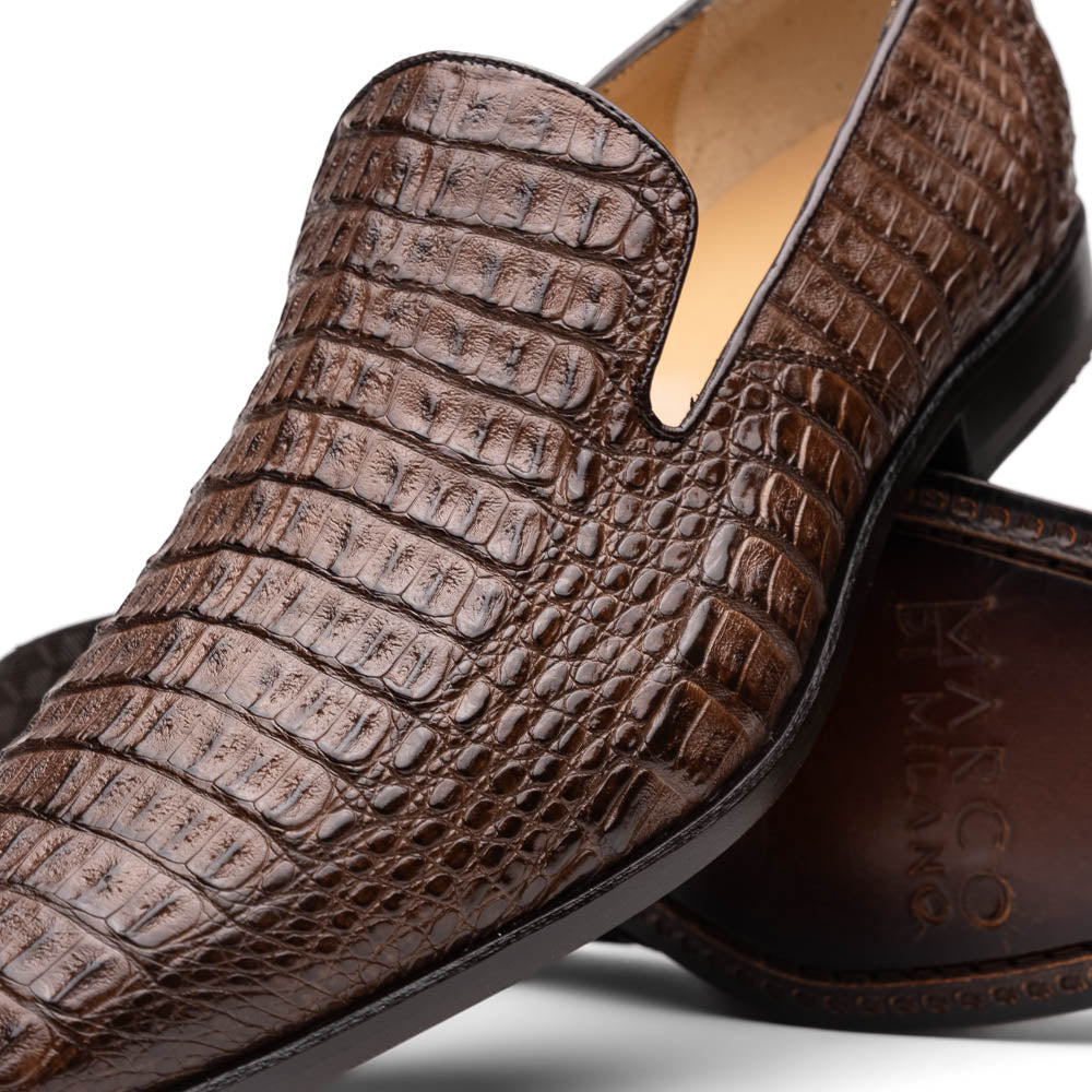 Marco_Di_Milano Trento Brown: Luxury Leather Dress Shoes