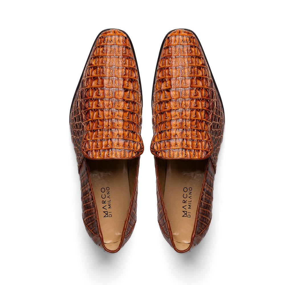 Marco Di Milano Trento Rustic Cognac Leather Shoe