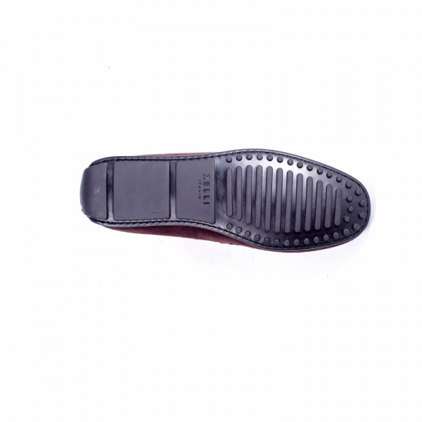 Zelli Monza Suede & Caiman Crocodile Driving Loafers in Nicotine