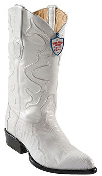 White Ostrich Boots
