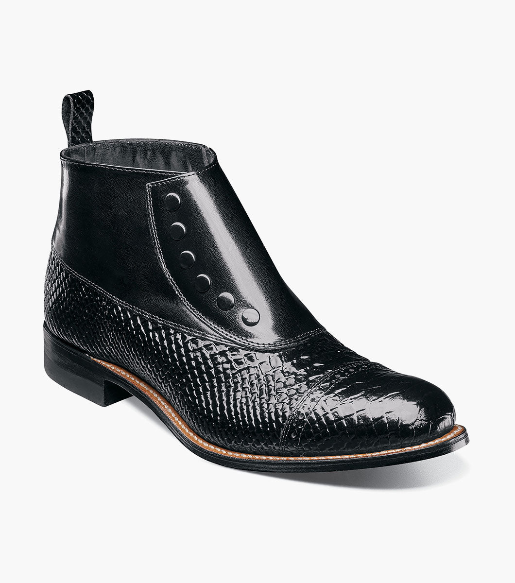 MADISON Spectator Spat Cap Toe Demi Boot