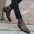 Snake Skin Boots Men