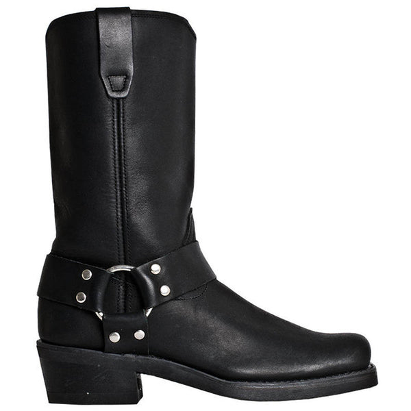Dingo Boots - Dingo Black Womens Leather Motor Cycle Boots