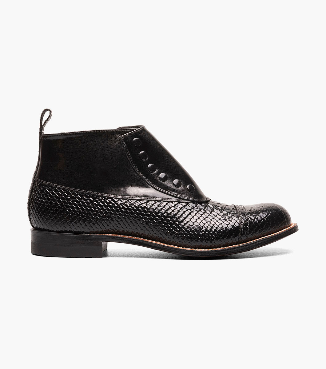 MADISON Spectator Spat Cap Toe Demi Boot