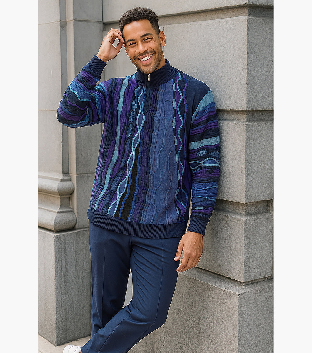 CONRAD Quarter Zip Sweater