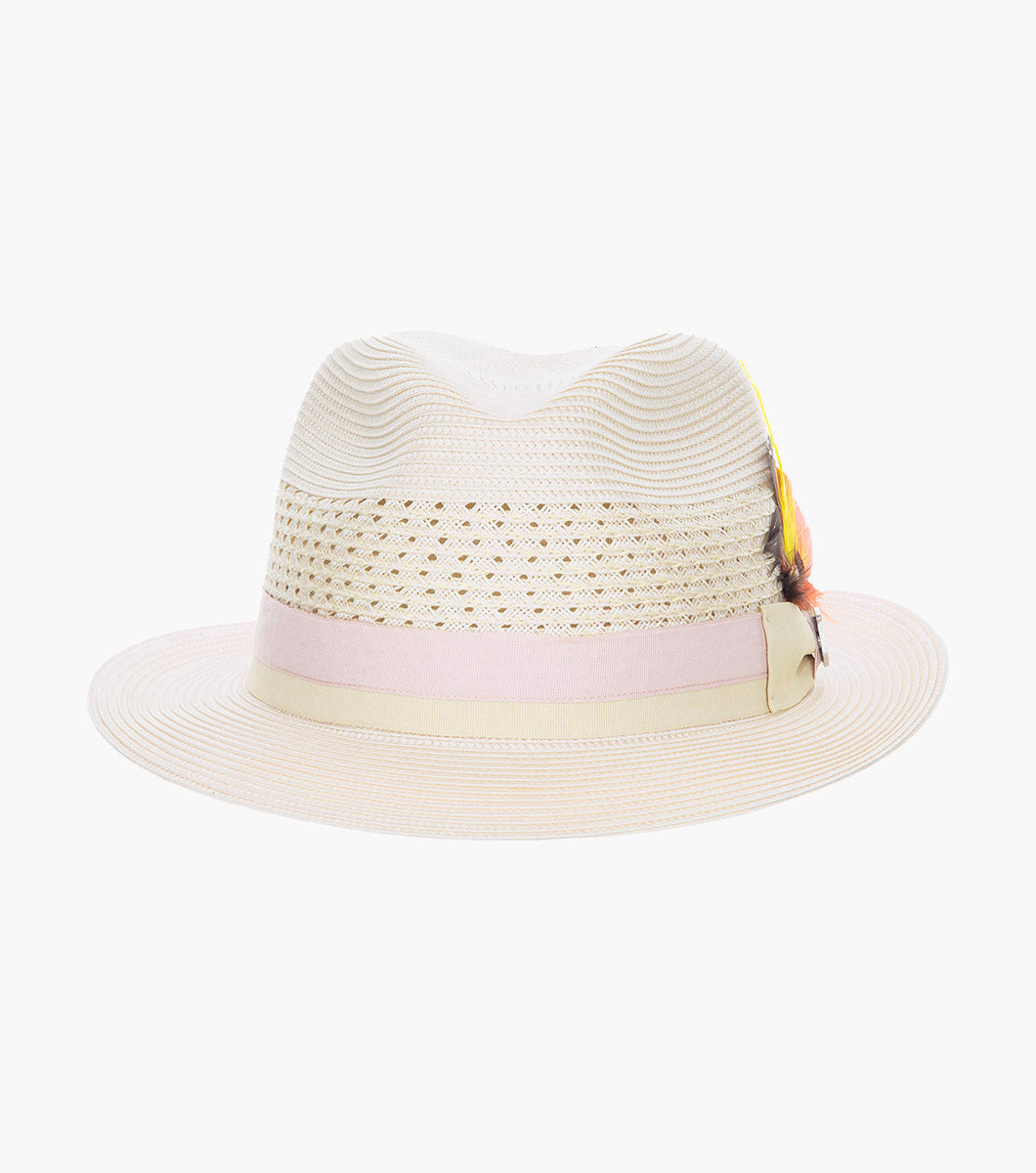 TYCE FEDORA Poly Braided Pinch Front Hat