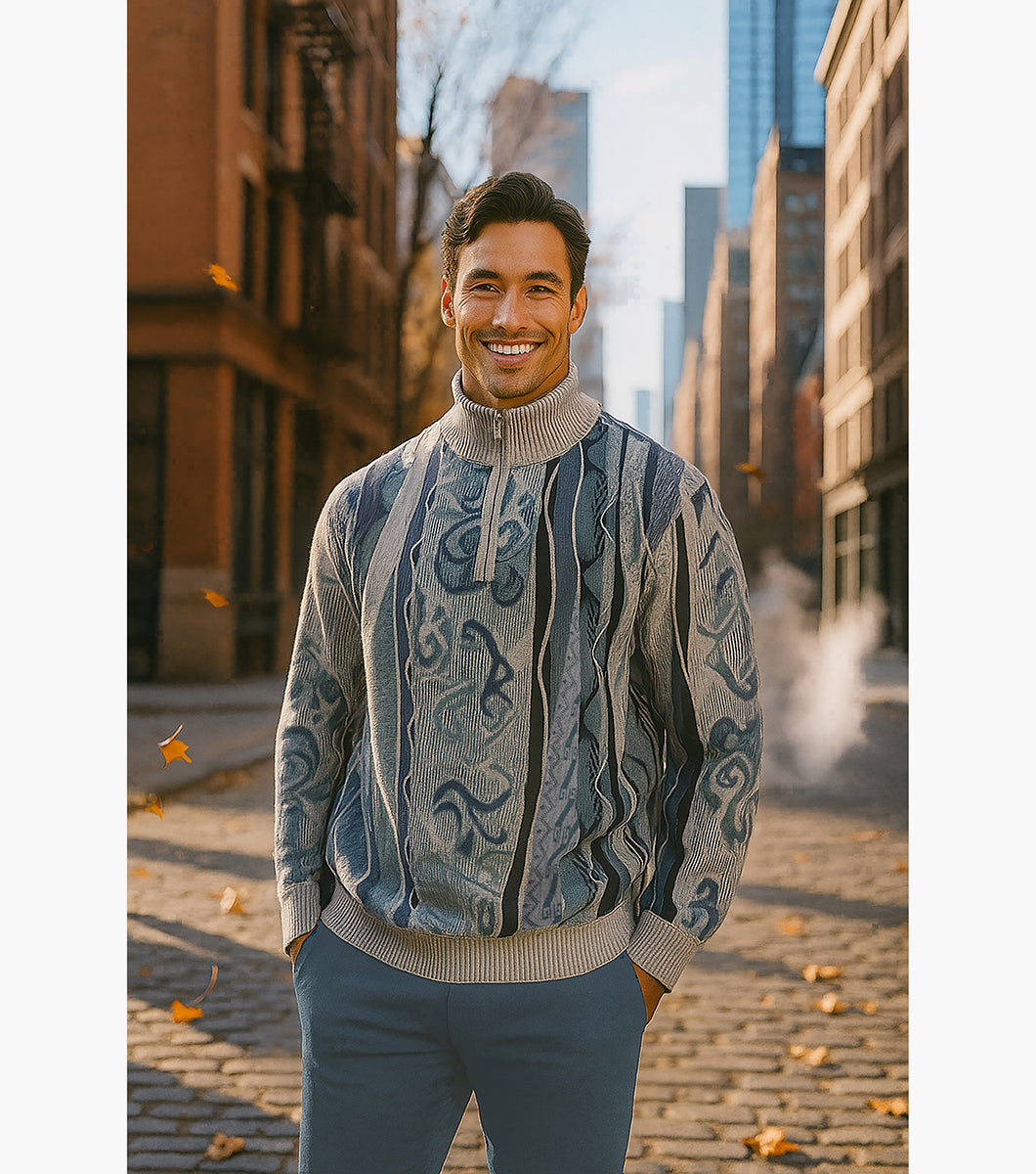 SINCLAIR Quarter Zip Sweater