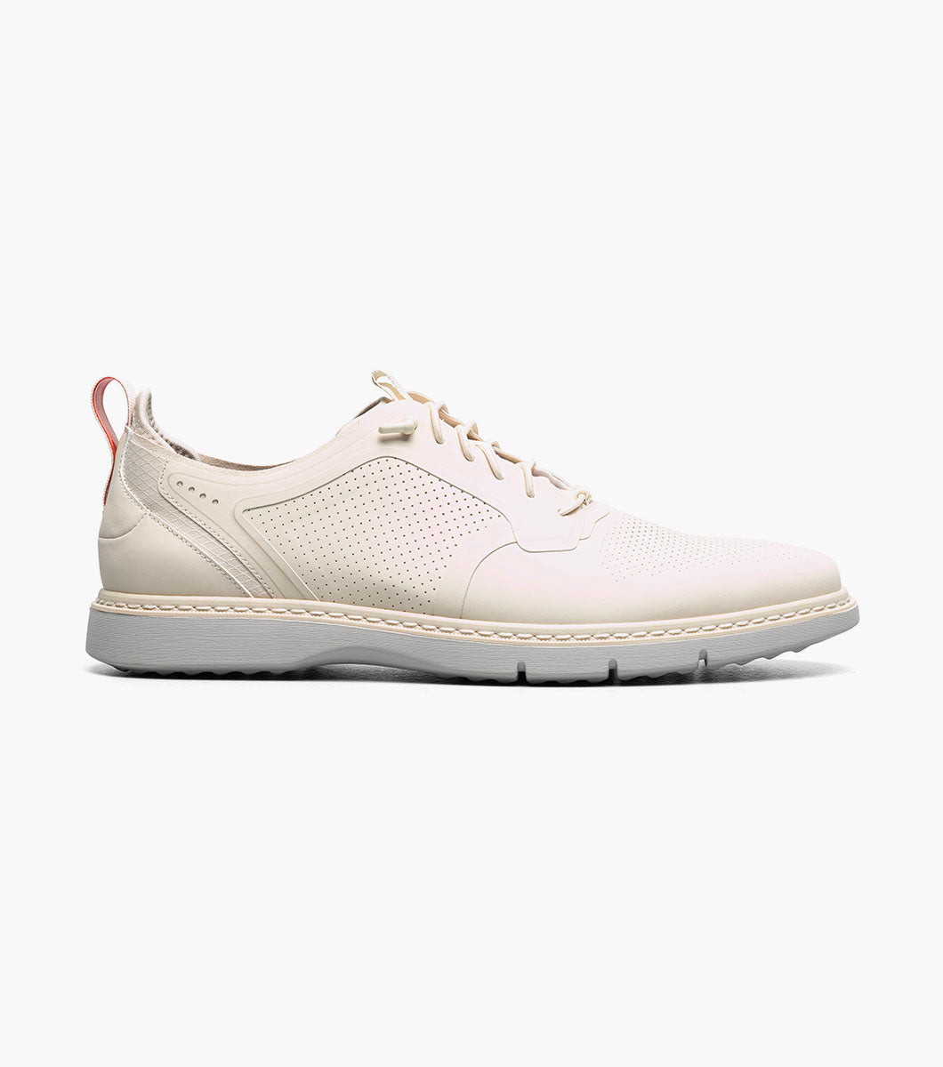 SYNCHRO Plain Toe Elastic Lace Up