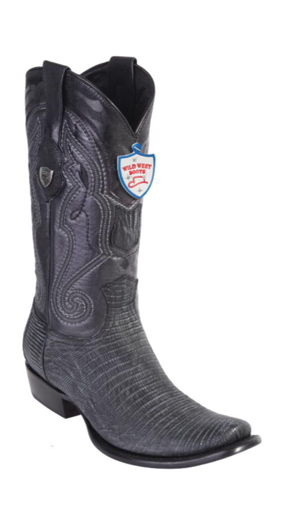 Wild West Botas de Armadillo Horma Dubai Toe Sand Gray