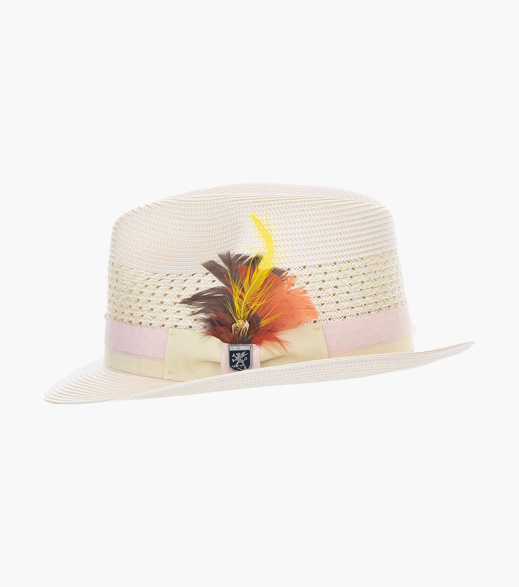 TYCE FEDORA Poly Braided Pinch Front Hat