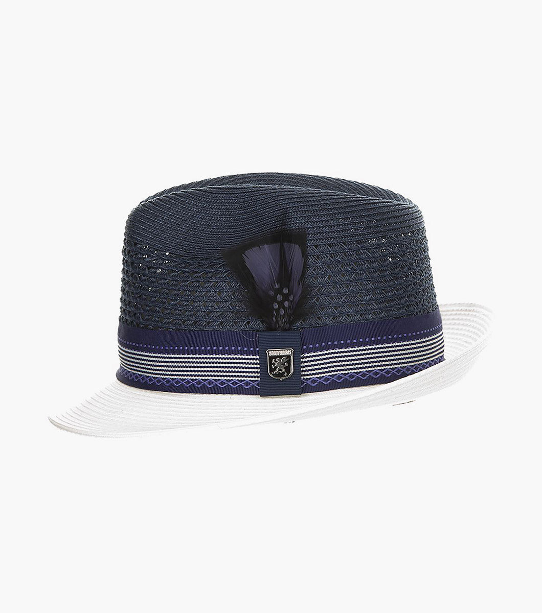 JALEN FEDORA Poly Braided Pinch Front Hat