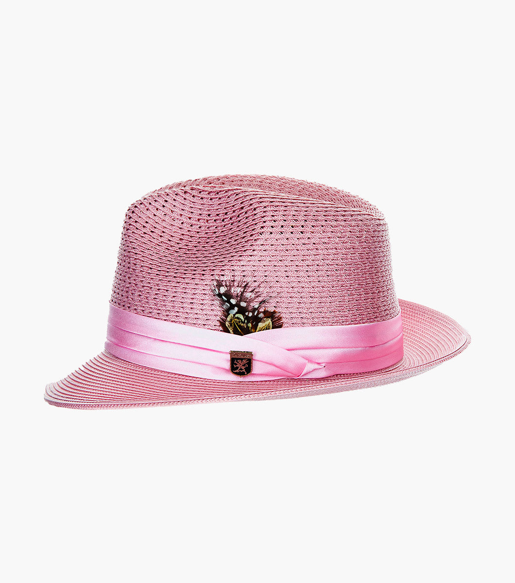DUBLIN FEDORA Poly Braided Pinch Front Hat