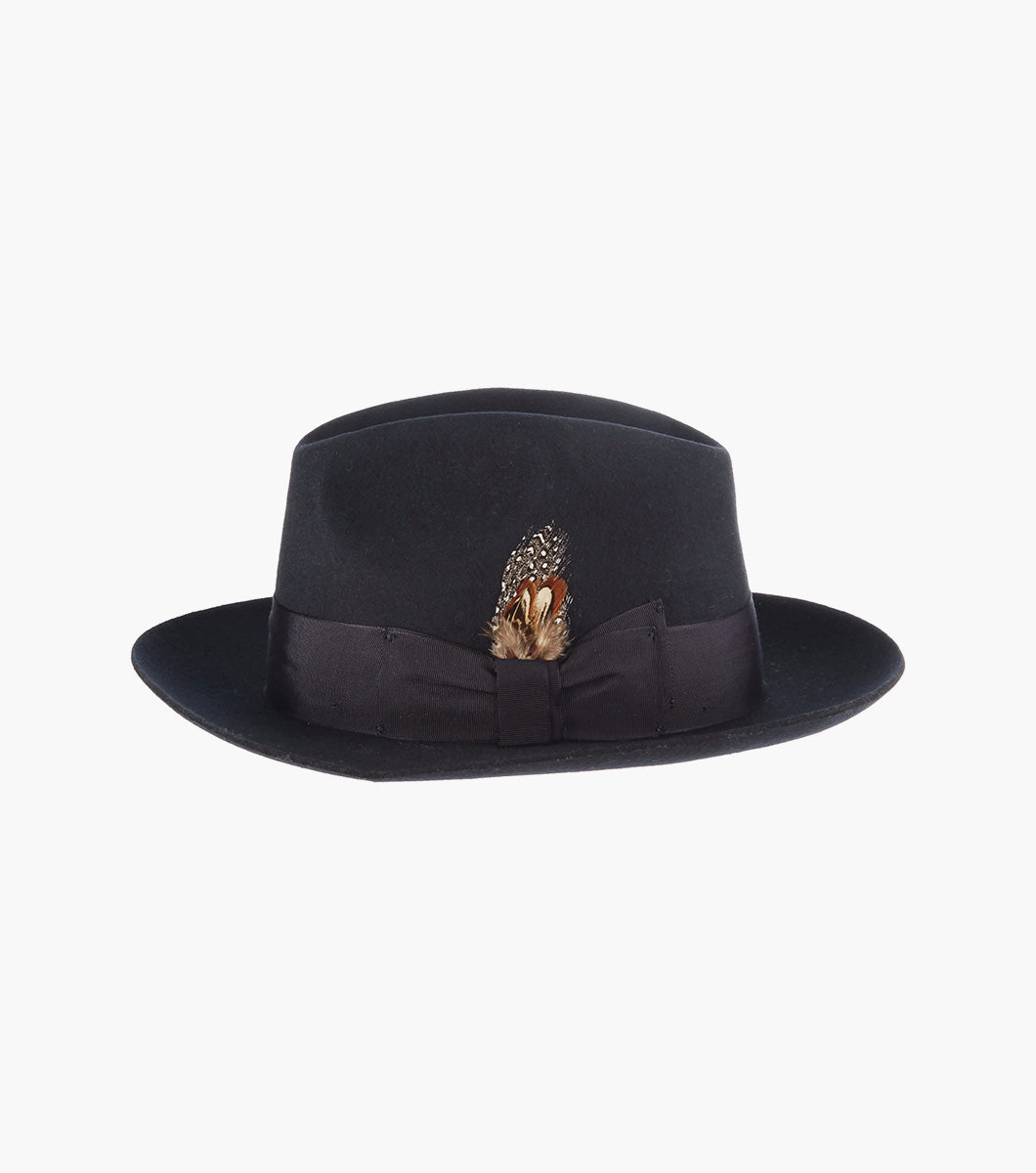 AUGUST FEDORA Wool Felt Pinch Front Hat
