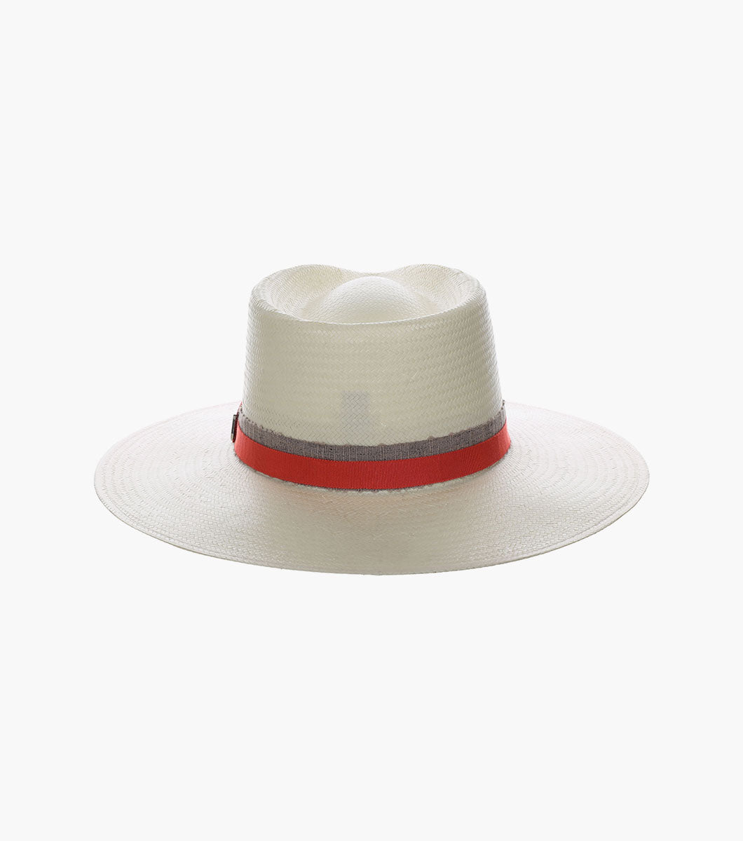 HARLOW FEDORA Toyo Pinch Front Hat