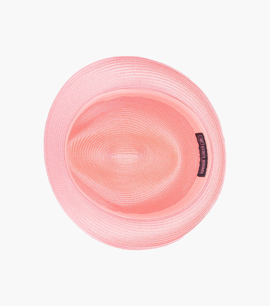 BELMONT FEDORA Poly Braid Pinch Front Hat
