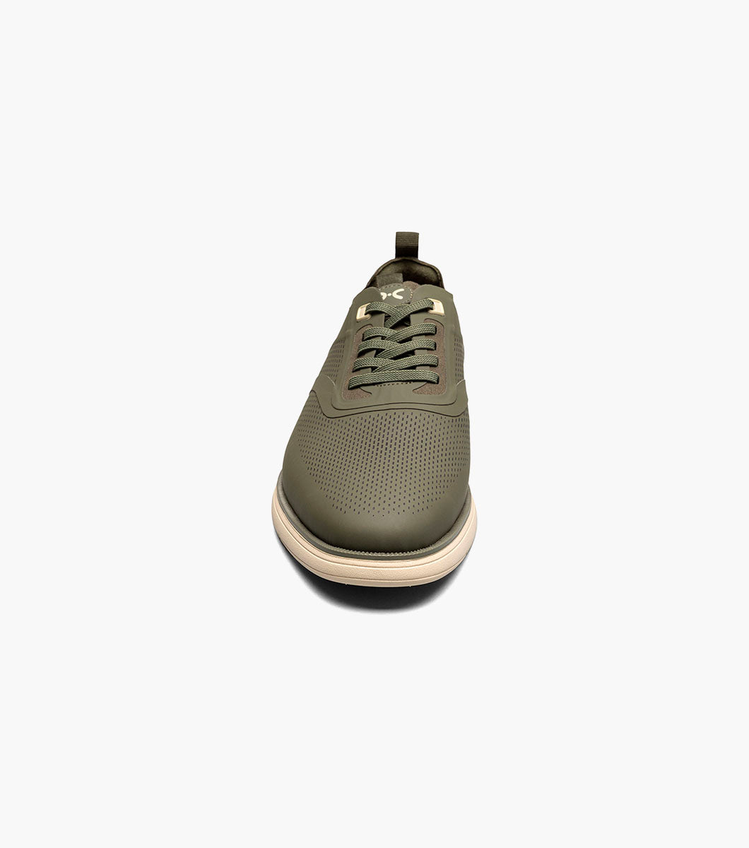 EVERIDGE Plain Toe Elastic Lace Up