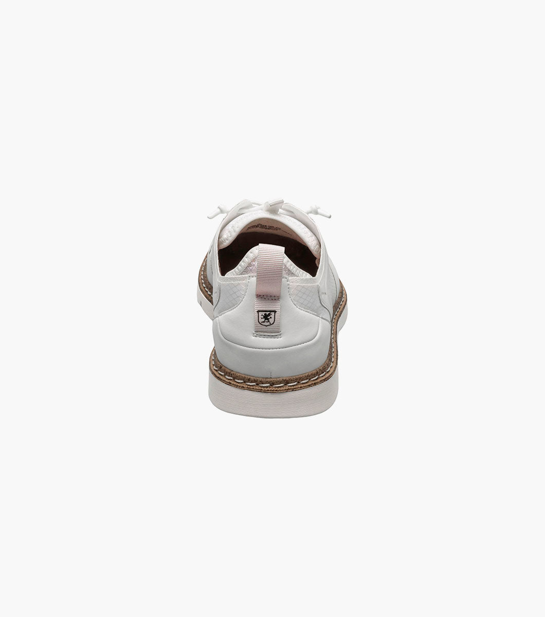 SYNCHRO Plain Toe Elastic Lace Up