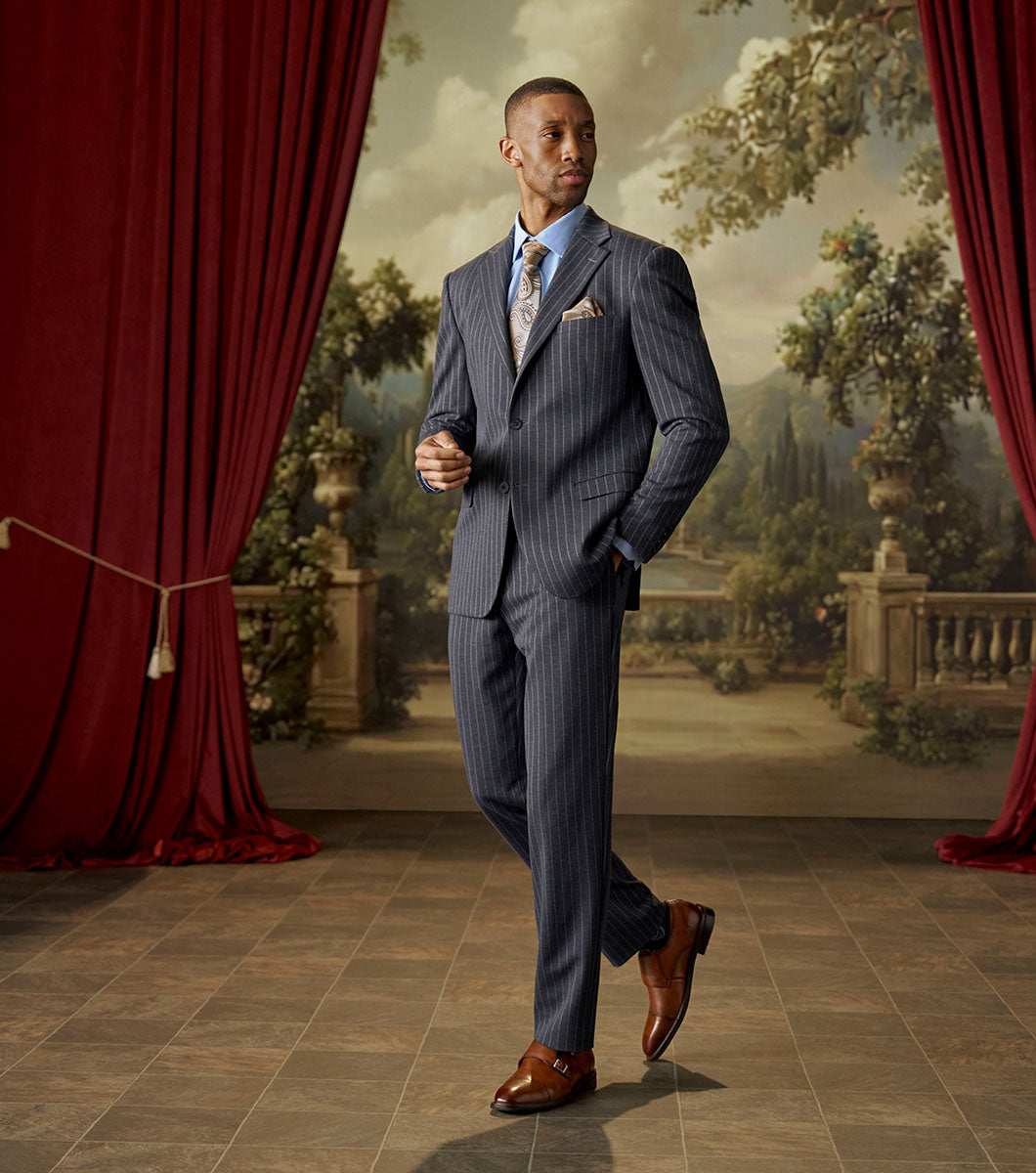 BOSWELL Cap Toe Double Monk Strap