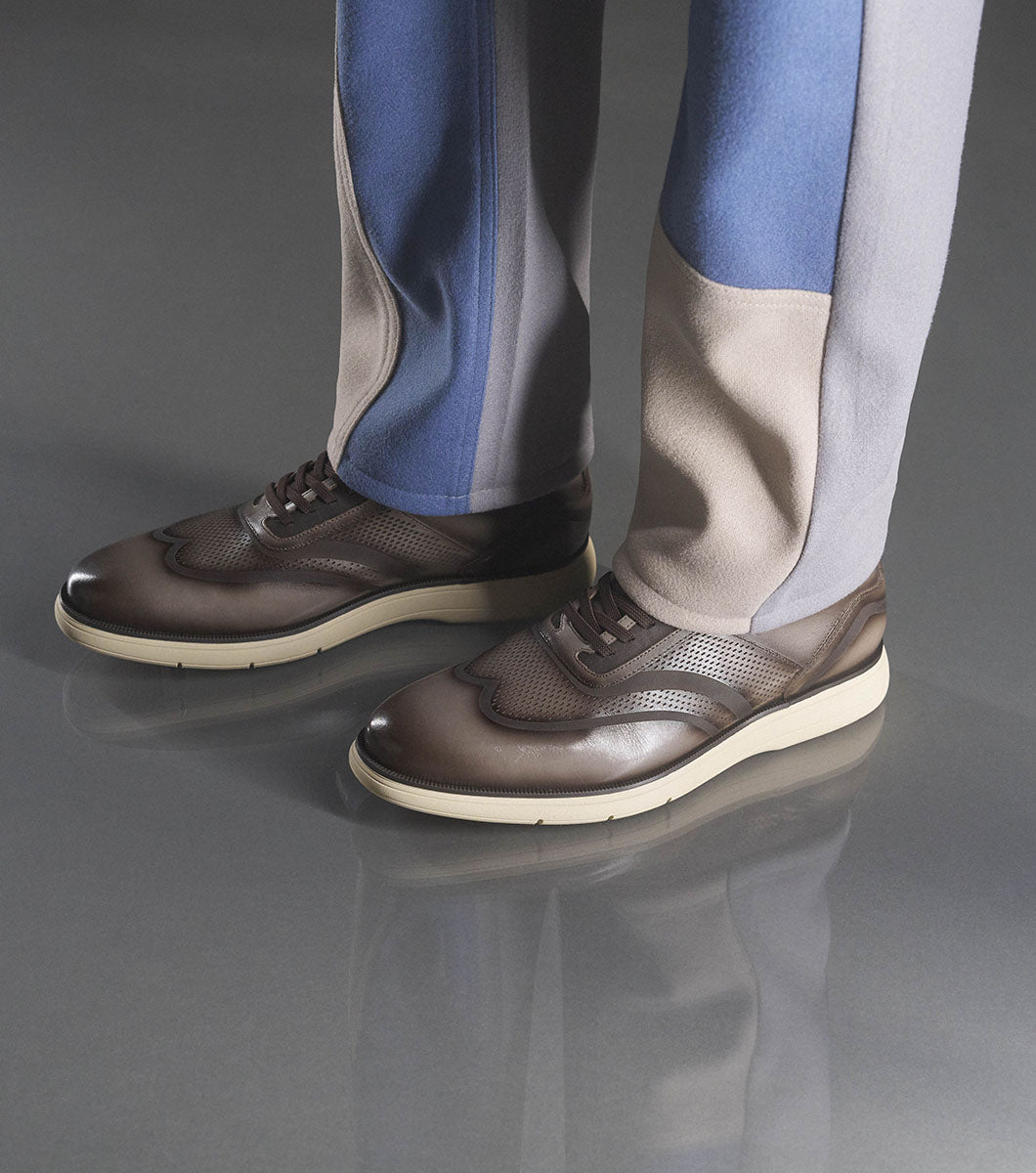 EDGEWOOD Wingtip Elastic Lace Up