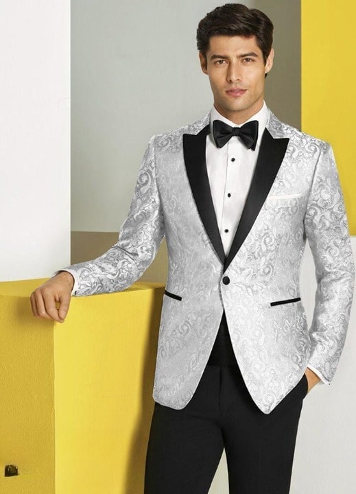 Western Suit - Trajes Para Hombres - Cowboy Formal Attire - Trajes De Novio Slim Fit - White