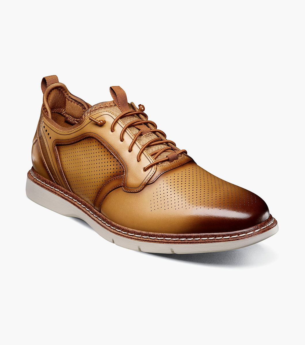SYNC Plain Toe Elastic Lace Up