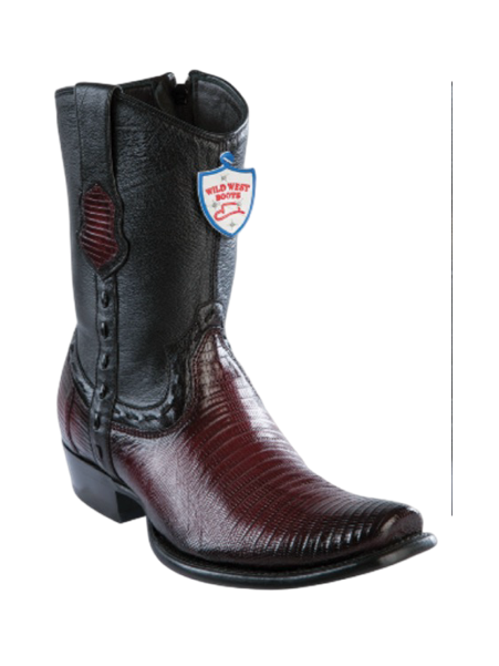 Wild West Botas de Armadillo Horma Dubai Toe Faded Burgundy