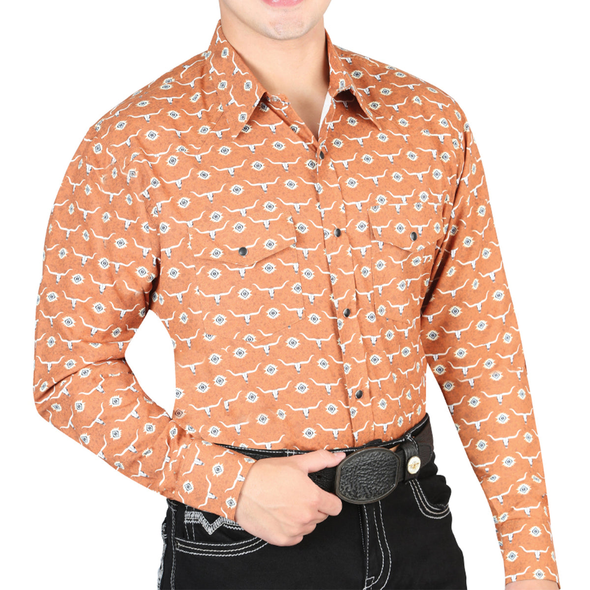 Orange Western Shirt