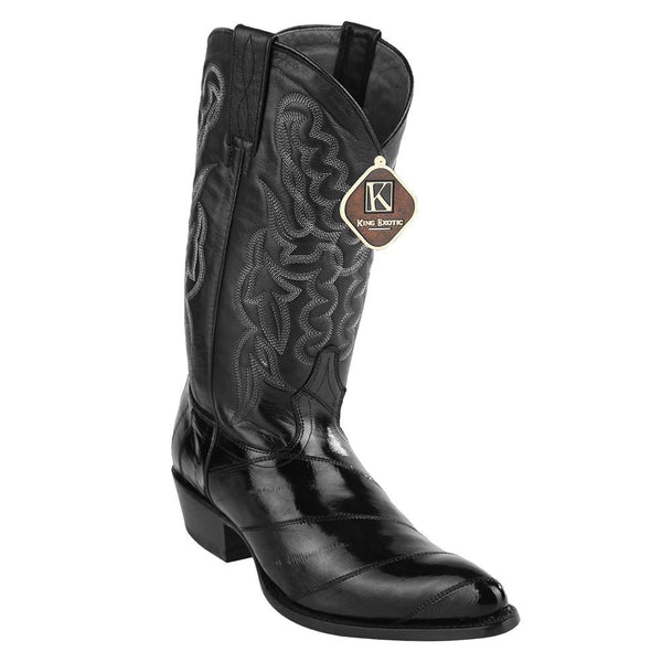 Cowboy Boots - King Exotic Men's Eel Cowboy Boots J Toe