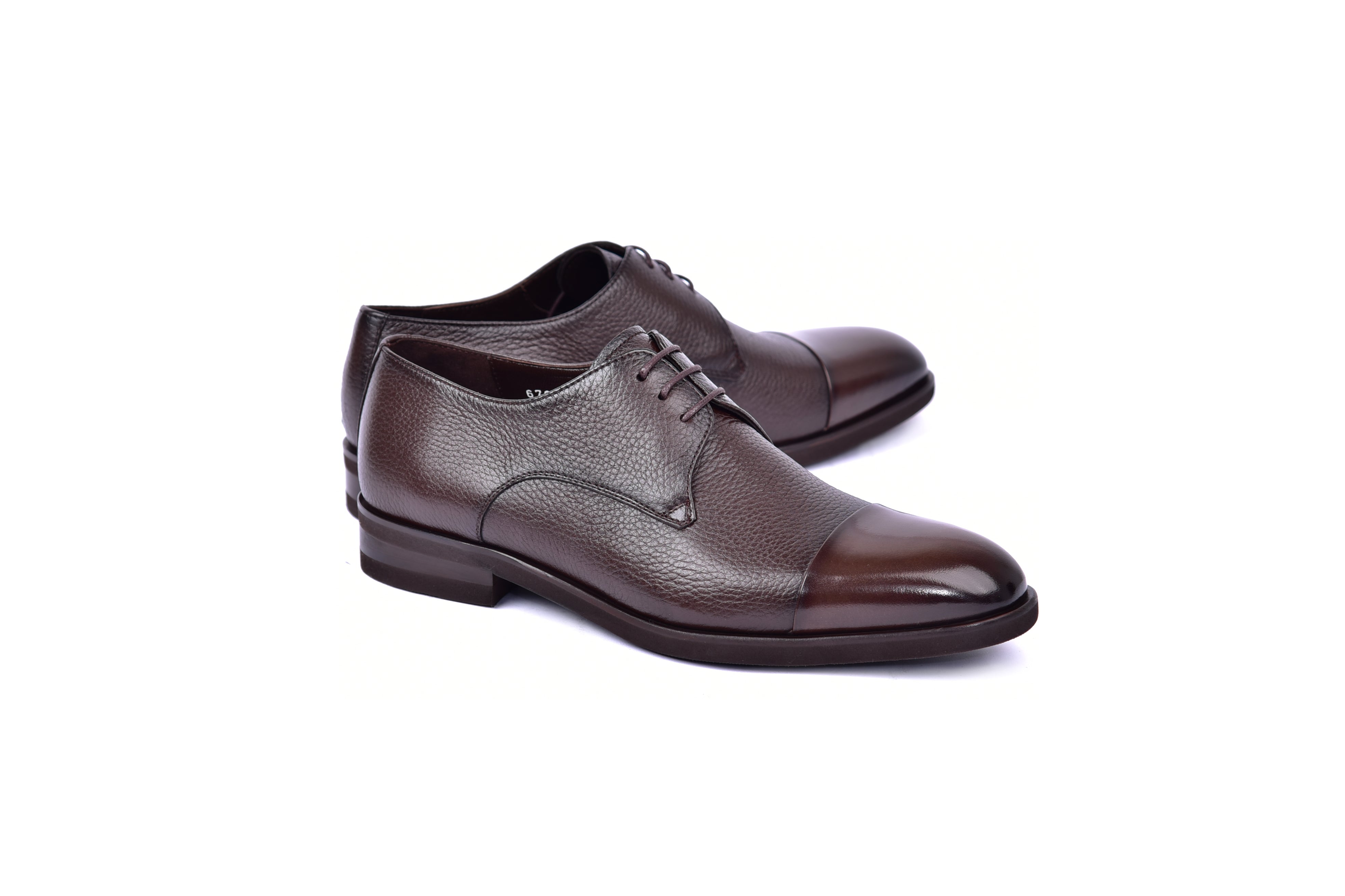 C001106-6793 Cap Toe Deer Skin- Brown