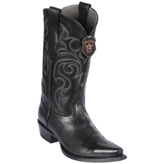 Black snip toe cowboy boot