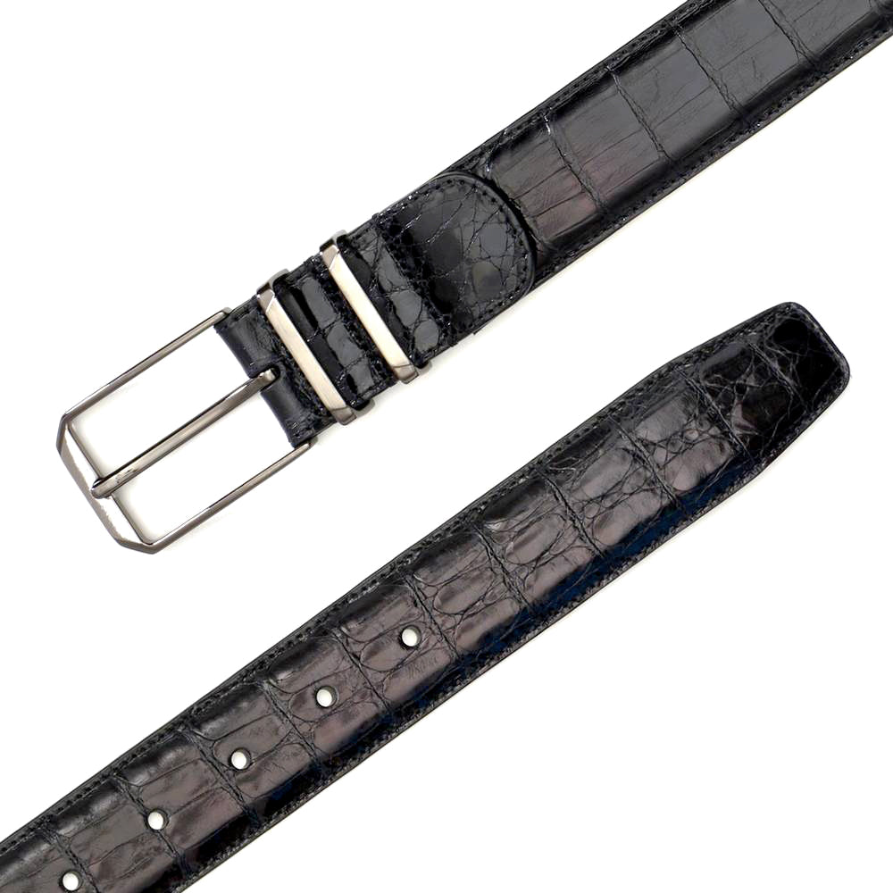 Mezlan Crocodile Leather Belt - Luxury Men's Accessory