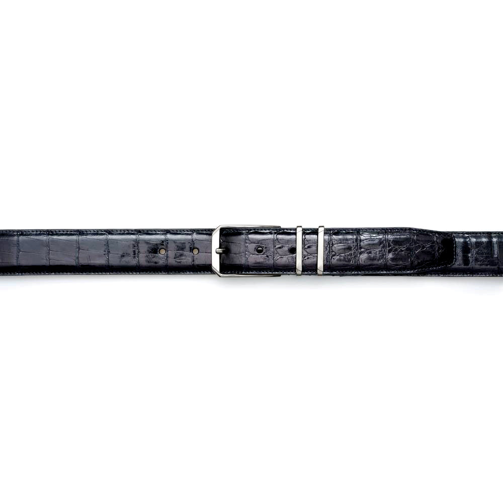 Mezlan Crocodile Leather Belt - Luxury Men's Accessory