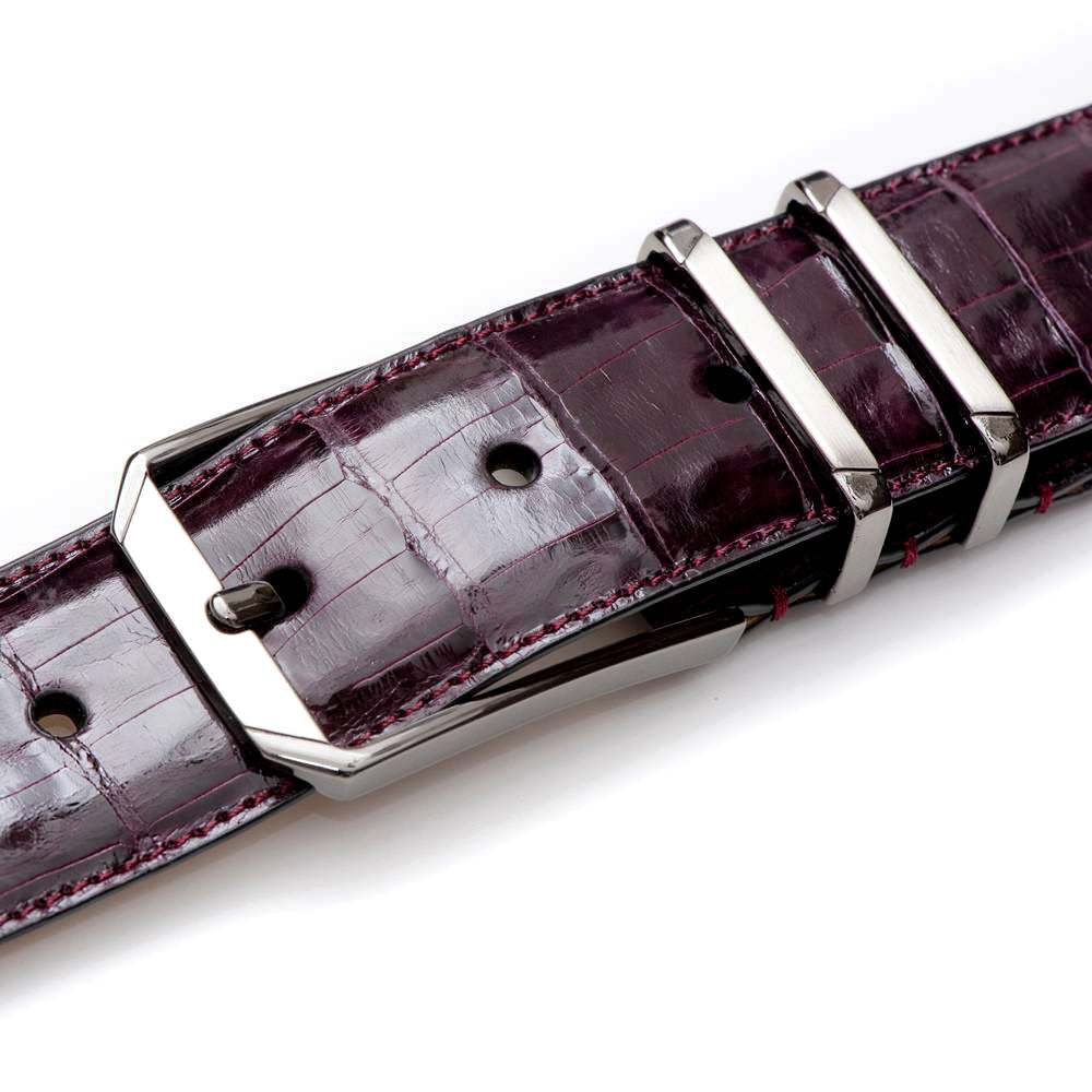 Mezlan Crocodile Leather Belt - Luxury Men's Accessory
