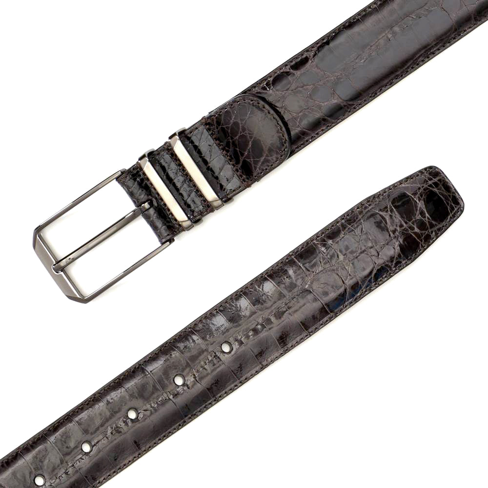 Mezlan Crocodile Leather Belt - Luxury Men's Accessory